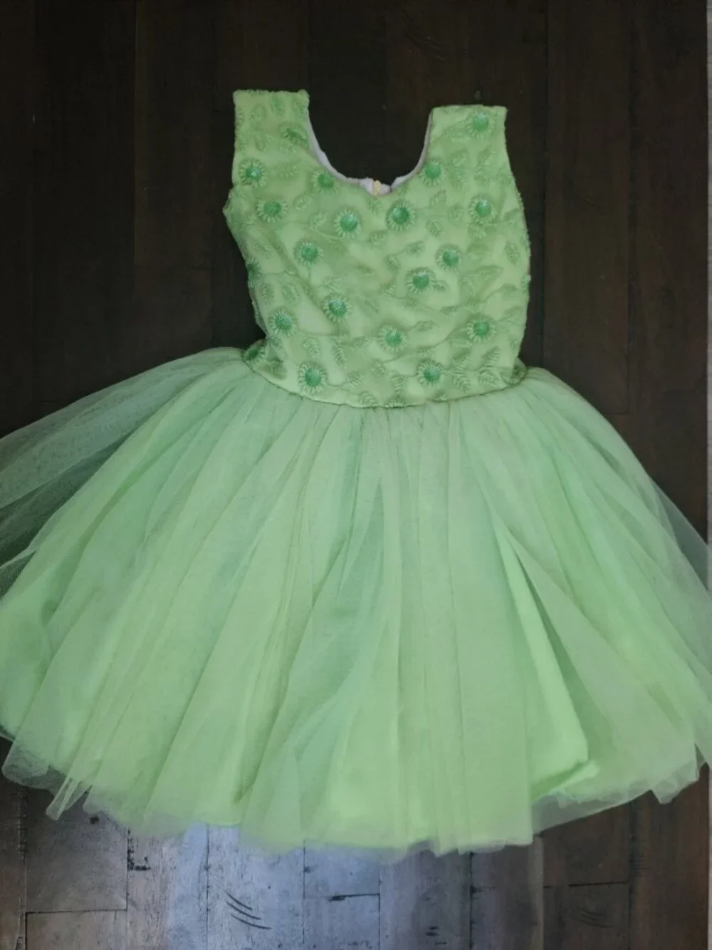 Girls Green Special Occasion Dress